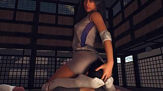 Femdom Face Sitting Dominates Yoga Class with Curvy Instructor in Tight Outfit