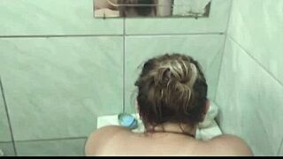 Big Ass Wife Enjoys Bath Anal in Hentai Bathroom Scene