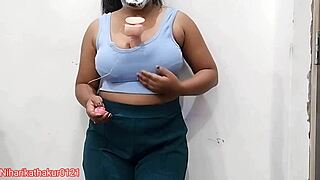 this busty girl was all alone at home, grabbing her dildo and toys to fuck her pussy hard until she came