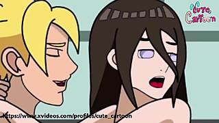 Hanabi engages in hard sex in hentai