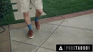 Delivery Guy Tricks Petite 18+ Penelope Woods into Taboo Virginity Loss