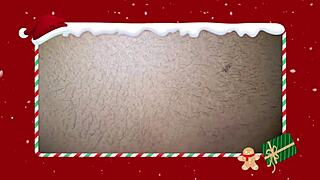 Homemade brazilian gay anal assfucking in special christmas video