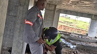 after everyone left, the workers fuck shamelessly in the construction building