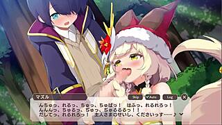 monster musume tdx fellatio scene with intriguing sucking.