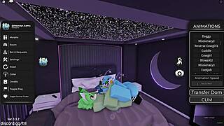 in roblox, a furry gay shemale engages in oral sex with another.