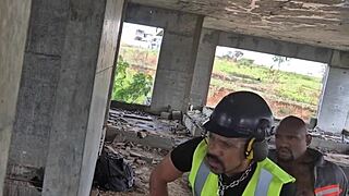 after everyone left, the workers fuck shamelessly in the construction building