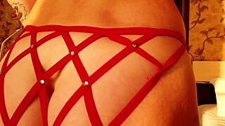 panty try on holiday romance with redhead