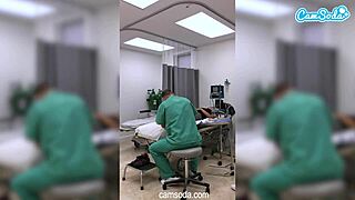 Hot fit milf nurse gets fired after showing her dripping pussy to patients.