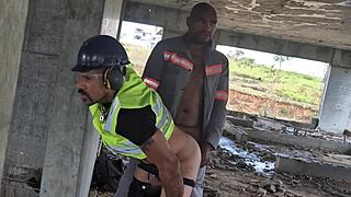 after everyone left, the workers fuck shamelessly in the construction building