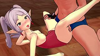 Frieren Feels Passionate In Towel, Ready For Loving Embrace