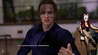 Steps of Debauchery: Pole Dance with Heels, Big Tits, and Upskirt