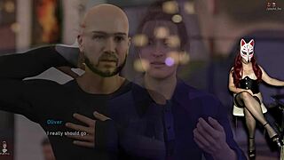 Steps of Debauchery: Pole Dance with Heels, Big Tits, and Upskirt