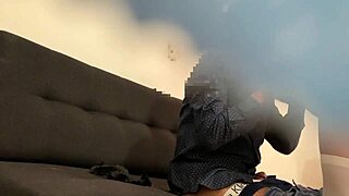 Latina Miranda skips class to ride neighbor outdoors in skirt