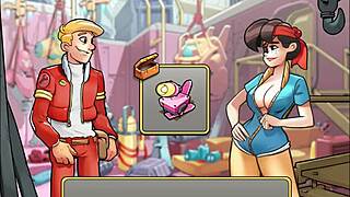 Let's play space rescue code pink, trading with curvy valerie for huge boobs and cum.