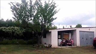 Wow, this nasty teen girl pees everywhere in nylon leggings outdoors, so hot!