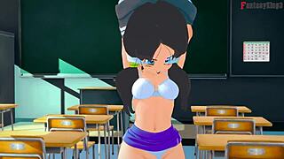 Android 18 And Videl's Sheer Fantasy Lesbian Encounter In Dragon Ball Zex