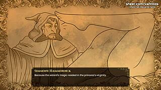 Virgin innocent girl gives first handjob in legend game