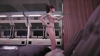 hey, D.Va, ready for that space adventure with group blowjobs, big cocks, and 3some sex?