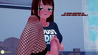 Trap girlfriend rides futanari cock for messy creampie in hentai