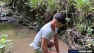 Exploring nature with my raunchy step-uncle in the shower