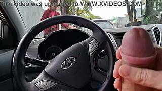 Risky Street Handjob for Public Student