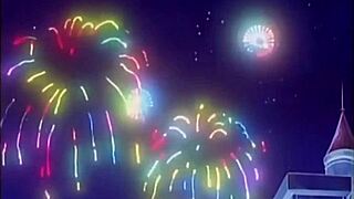 Petite blonde anime girl with glasses and big tits gets intensely fisted in hentai fantasy