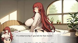 Spirit harem hentai ep 1: She squeezes master’s cum between gigantic breasts.