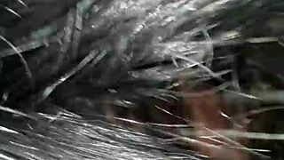 Italian woman in European interracial scene.