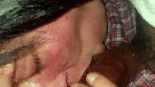 Italian woman in European interracial scene.