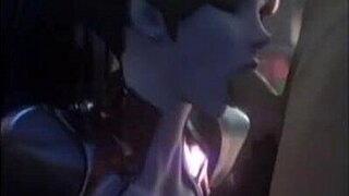 widowmaker embarks on a love story in this anime tale.