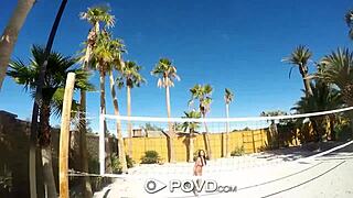 Povd Backyard Badminton Massage with Anissa Kate