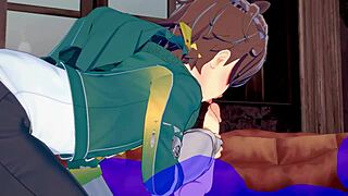 I’m Obsessed with Kazuma’s Blowjob and Cum Scene