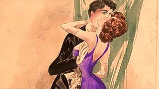 hey, check out this vintage erotic drawing!