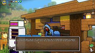 Hey, watch this futanari cock slam Mrechant in Hornycraft parody!