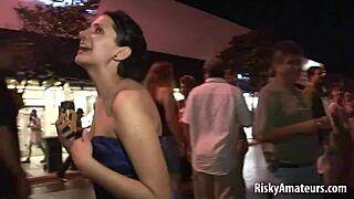 damn, i’m lovin’ these naked sexy amateurs partyin’ on the street with no shame
