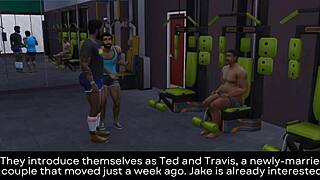 owen and jake seduce the new neighbor couple at the gym for a wild foursome