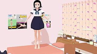 【Mia】 Anime School Girl Gravure In Her Rooms 【A Sailor School Uniform】.
