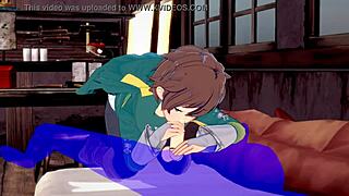 I’m Obsessed with Kazuma’s Blowjob and Cum Scene