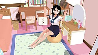【Mia】 Anime School Girl Gravure In Her Rooms 【A Sailor School Uniform】.