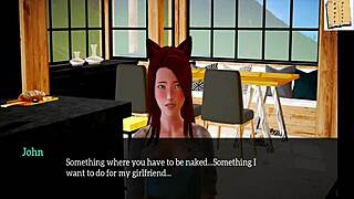 My new family hentai girl gives blowjob to monster cock