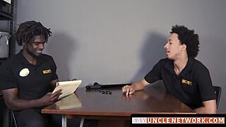 Sayunclenetwork Com - Muscle Officer Drills Gay Guy Bareback.