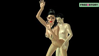 Watch! Japanese Man Pounds Indian Bhabhi from Behind in Hentai Cartoon!