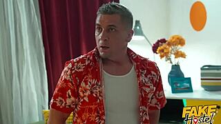 Fake Hostel Summons Hayley Vernon in Red. Halloween Sex Goddess Rides for Big Ass Orgasms.