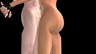 Yo, Check This 3D Cartoon Lesbian Strapon Action with Cute Anime Girls