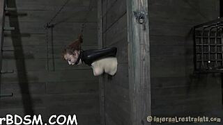 Teasing Beauty's Tight Pussy with Rough Bondage Play