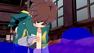 I’m Obsessed with Kazuma’s Blowjob and Cum Scene