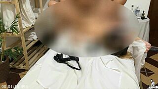 French Hottie Filmed Grabbing Masseuse’s Cock in Brazil Vacation!