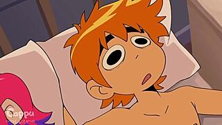 scott pilgrim bangs hard in wild anime action