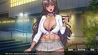 Schoolgirl Oils Up Old Man's Big Cock!