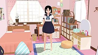 【Mia】 Anime School Girl Gravure In Her Rooms 【A Sailor School Uniform】.